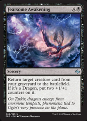 1x Fearsome Awakening - Foil Heavy Play MTG Magic - Kid Icarus -