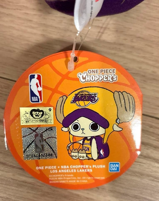 ONE PIECE × NBA Laker's CHOPPER PLUSH ONE PIECE BASE SHOP Premium