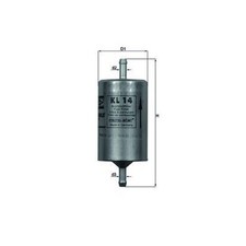 Kraftstofffilter für Opel Calibra A C89 Commodore C 14 61 Corsa S83 B | 2411019