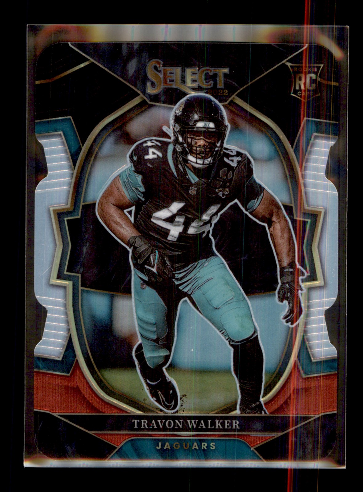2022 Panini Select Black and Red Prizm Die Cut #42 Travon Walker RC Jaguars