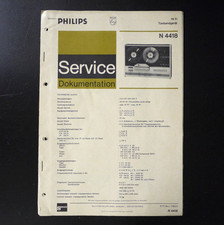 Original PHILIPS N 4418 Tonbandgerät Service Dokumentation o83