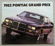 PONTIAC GRAND PRIX 1982 USA Car Sales Brochure