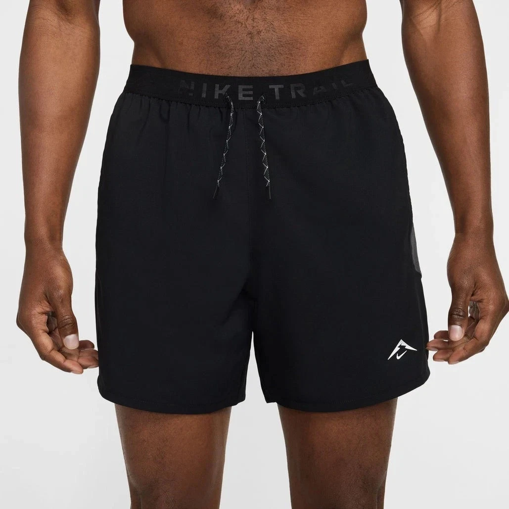 Nike Trail Dri-FIT 6" Brief-Lined Running Shorts Black Men's Size S HJ3574-010