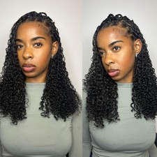 Miracle Knots Crochet Human Hair Water Deep Wave 20" 100 Strands Natural Color