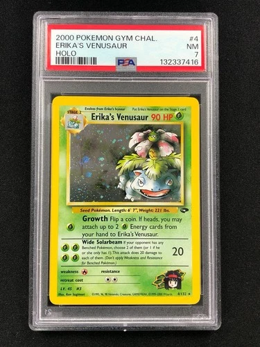 Pokemon 2000 Erika's Venusaur Holo 4/132 PSA 7
