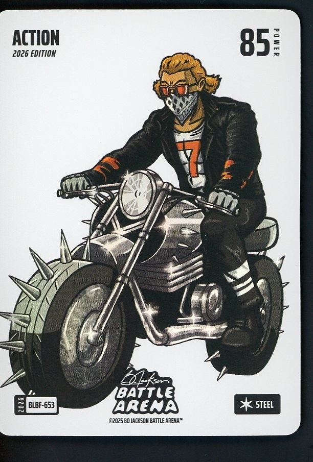 2026 Bo Jackson Battle Arena Action Jackson Holliday Blizzard Battlefoil Steel