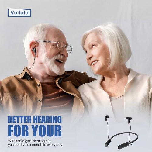 Hearing Aids(Not Amplifier),Neckband Bluetooth OTC Hearing Aids for Seniors w... - Picture 7 of 8