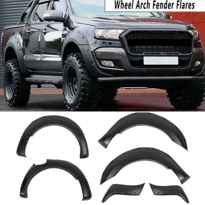 MOMOSUPER2015 Wide Wheel Arch Body Kit Fender Flares Accessories for Ford Ranger 2015-2018 T7