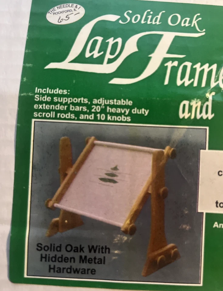 Solid Oak Lap Needlepoint Frame and Stand - AmericanDreams Used Original Box - Image 3 of 4