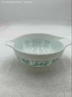 Pyrex White Blue Gooseberry Pattern Glass Tableware Kitchenware Mixing Bowl