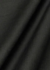 100% Flax Linen Fabric Medium to Heavy Weight Black 55" Wide By the Yard