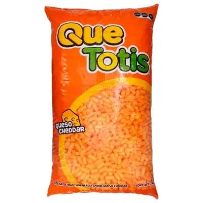 QUE TOTIS QUESO 3 KG Bolsa Grande, Botana De Maiz Horneada Sabor Queso Cheedar C