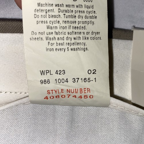NWT DOCKERS Khaki Pants Men 34x29 Flat Front Relaxed Fit Stain Defender - Picture 8 of 8