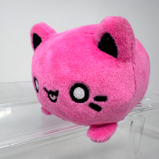 Aurora Tasty Peach Meowchi Plush Stuffed Animal Vivid Pink Fluffy Cute Soft 4"
