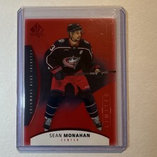 Upper Deck SP Authentic 2025-26 Sean Monahan #8 Columbus Blue Jackets