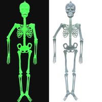 Halloween Deko Figur Skelett 150 Cm Nachtleuchtend