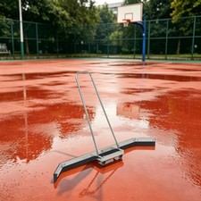 Tennis Court Water Pusher Stainless Steel Floor Water Pusher with Rolling Wheels