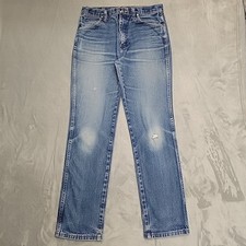 Wrangler Jeans Men 32x34 Faded Whiskered Deni...