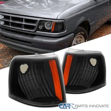 Fits 93-97 Ford Ranger Replacement Black Corner Lamps Turning Signal Park Lights