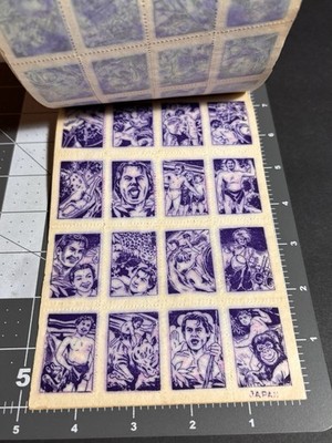 Lucky TAT-OOS 1950s Temporary TATTOO Booklet 5 Pages Made In Japan Rare Tarzan +