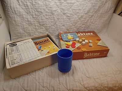 1975 E. S. Lowe 950 Yahtzee Würfelspiel Gebraucht