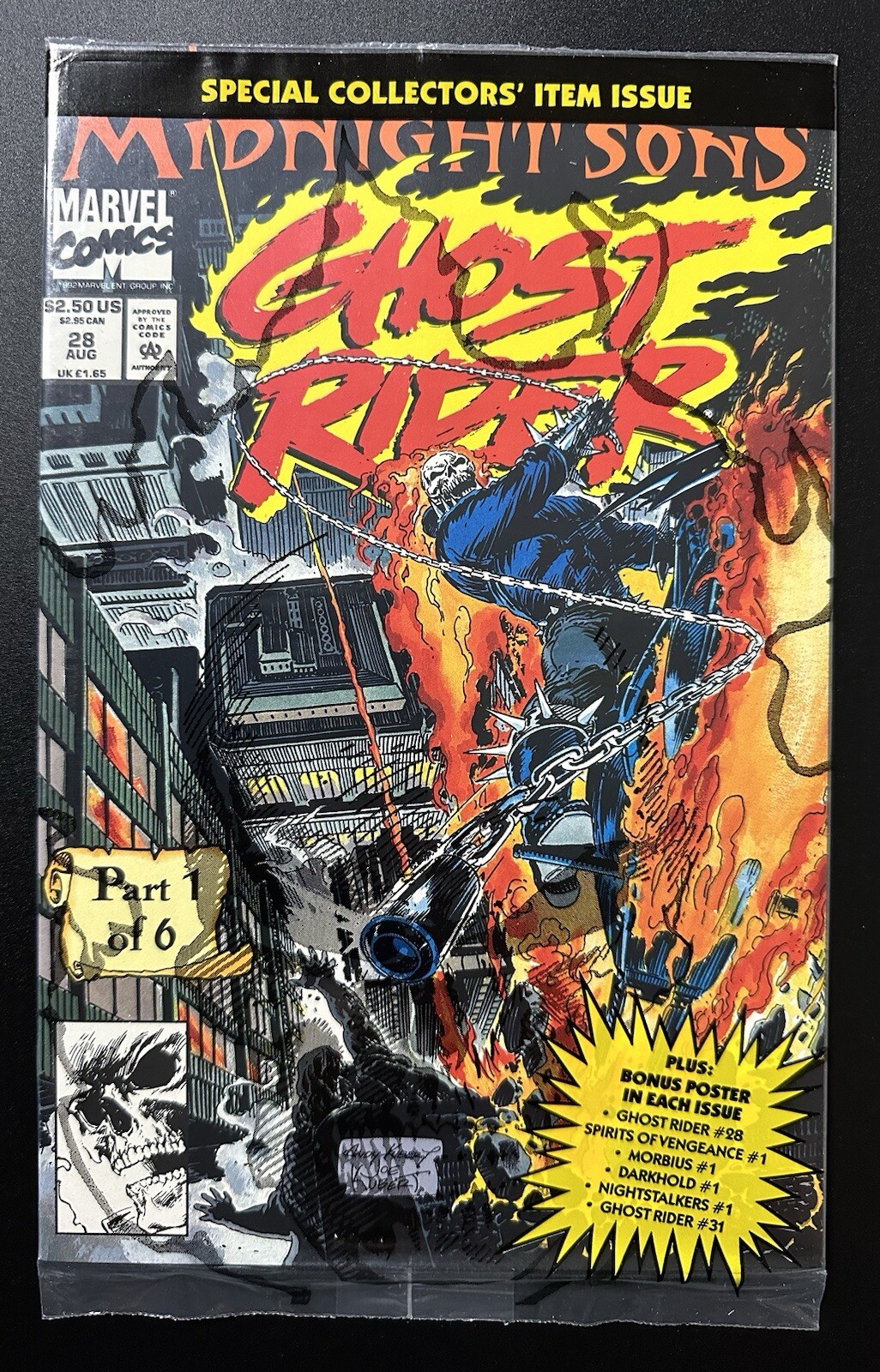 Ghost Rider 28 Ghost Rider #28 (Marvel Comics August 1992) Polybagged | eBay