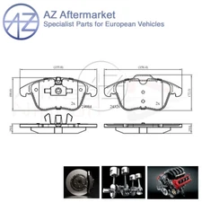 Fits Jaguar XF 2008-2015 XE 2015- XJ 2003-2009 AZ Front Brake Pads Set