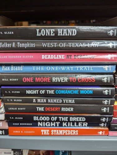 Gunsmoke Westerns: Restposten Karton mit 37 Western Belletristik Büchern - Bild 3 von 3