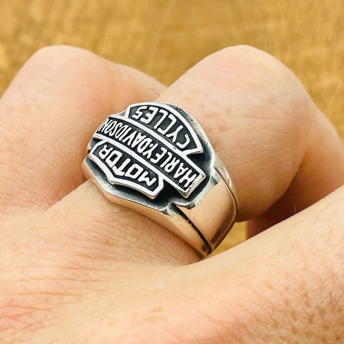 Harley Davidson Ring 925 Sterling Silver Ring Motorcycle