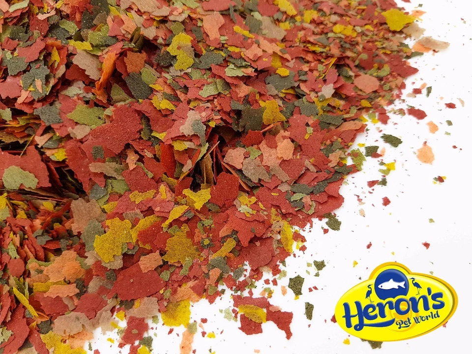 HERONS Tropical Flakes PREMIUM TROPICAL FISH FOOD Guppy Tetra Neon Cichlid Betta - Image 2 of 2