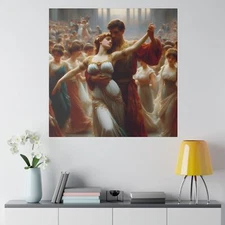 Grand Dance, Matte Canvas Painting, Stretched, 0.75"