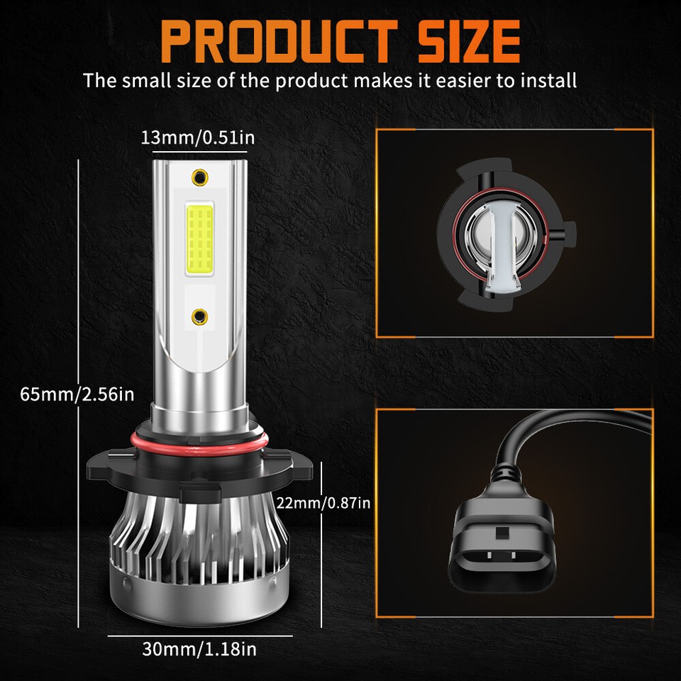 Para For 2011-2017 Toyota Sienna LED faro + luz antiniebla 6X bombillas ...