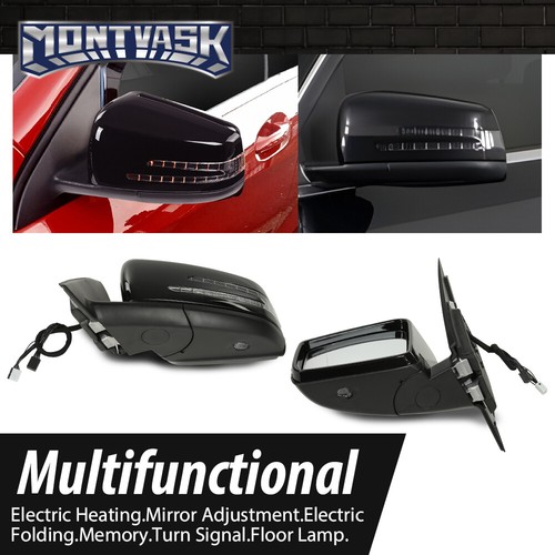 Rear View Mirror Left+Right Fit For 2008-2013 Mercedes Benz W204 C200 C180 C300 - Picture 12 of 13