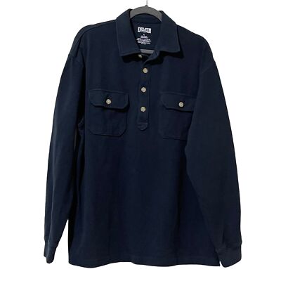 Duluth Trading Company men's size L heavy 100% cotton button