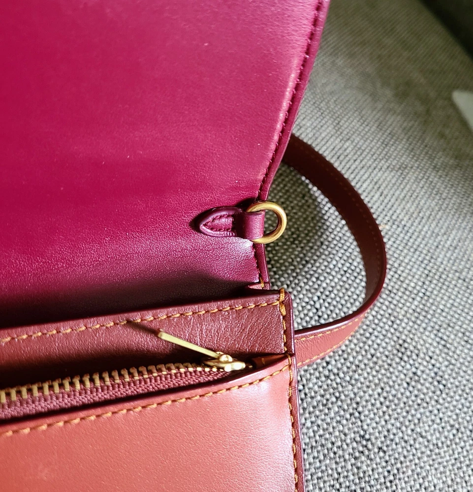 Coach Belt Bag & Crossbody Purse. Colorblock: Signature Canvas w Saddle Leather