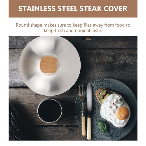 Stainless Steel Dome Oil-proof Vegetable Cover Steak for Cooking Household Dish