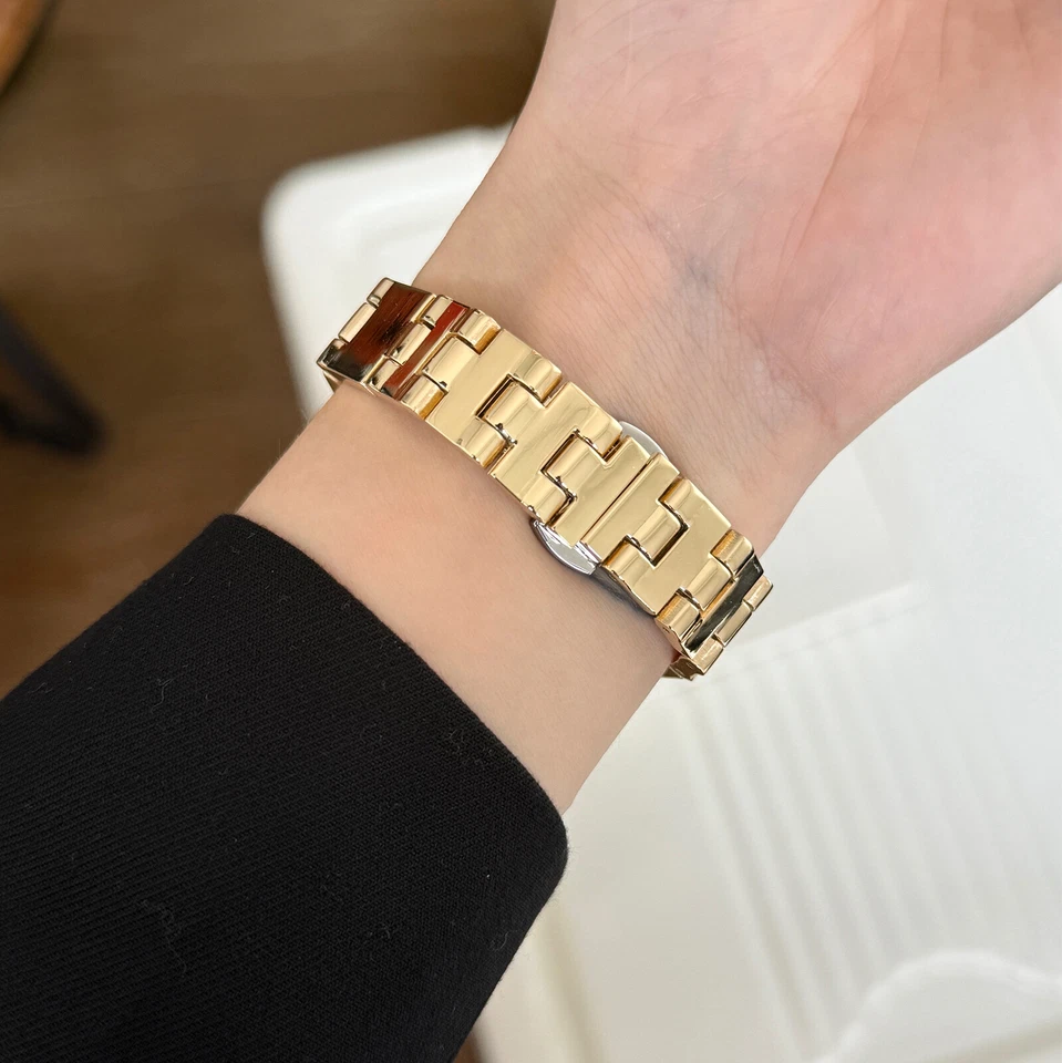 Pulsera con acabado de espejo para Apple Watch Series 10 9 8 7 6 SE 4 3 correa ultra metálica Foto 3 de 4