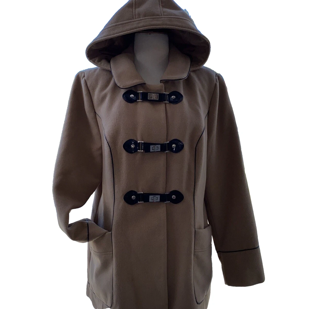 Camel toggle coat best sale womens