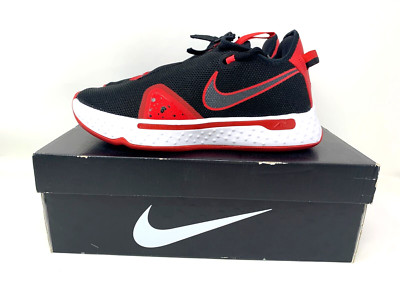 NikePG4バスケットボールシューズ Nike PG 4 Men 7.5 Basketball Shoe Black/University Red Gym Sneaker