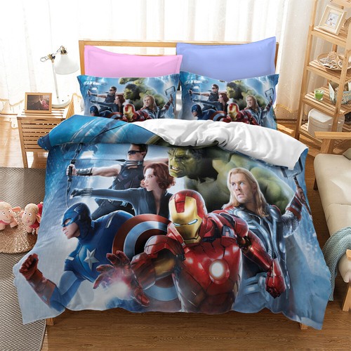 Marvel Avengers Quilt/Duvet/Doona Cover Set Single Double Queen Bedding Set Gift - Bild 46 von 62