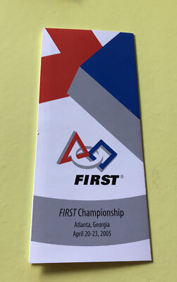 First Robotics Competition Atlanta 2005 Schedule Brochure STEM ROBOT EVENT