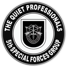 5th Special Forces Group Quiet Professionals Bumper Sticker Military Decal 5"