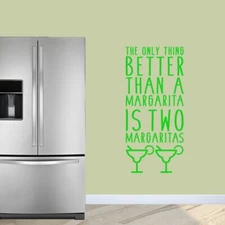 Two Margaritas Wall Decal - Drinking, Funny, Quote, Bar, Kitchen, Dining Room