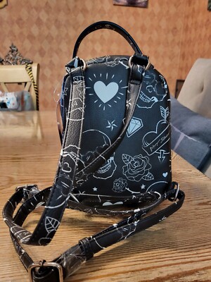 NWT Betsey Johnson Dog Puppy Tattoo Skull Black XOBAYBEE  display picture 1