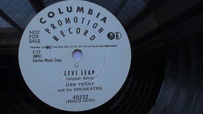 Dan Terry 78rpm Single 10-inch Columbia Records #40232 Levi Leap