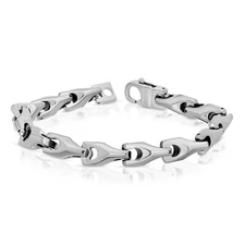 NEW HEAVY BIKER TUNGSTEN CARBIDE MEN'S BRACELET (TUC 001) - FREE SHIPPING ! 