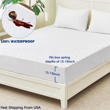 Bedding Encasement Six-Sided, Cooling Zippered Mattress Protector Top - KING