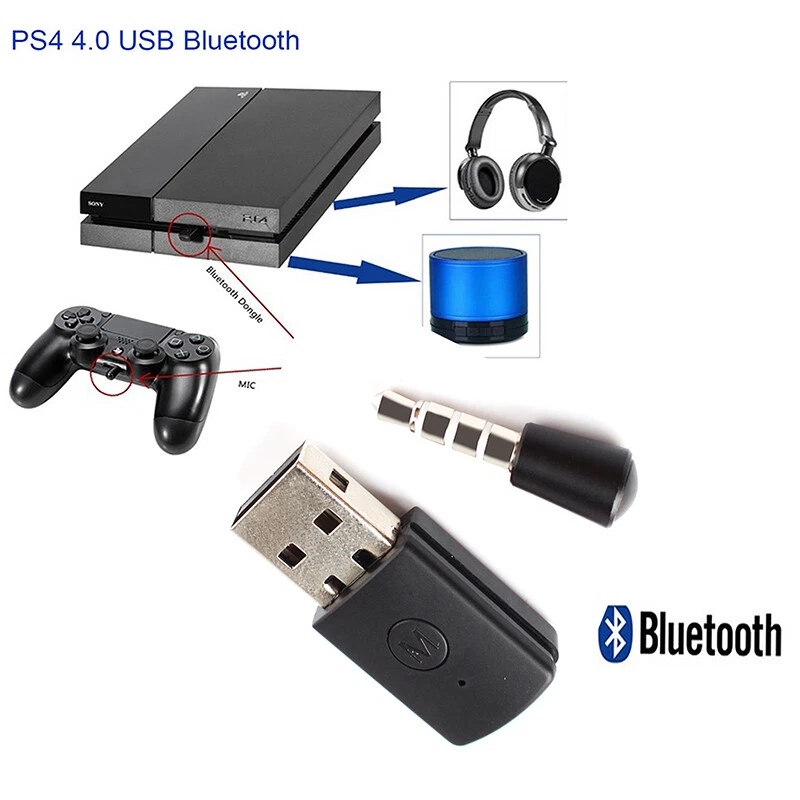 Bluetooth USB Adapter Dongle 4.0 Receiver for PS4 Controller Gamepad  Headphone