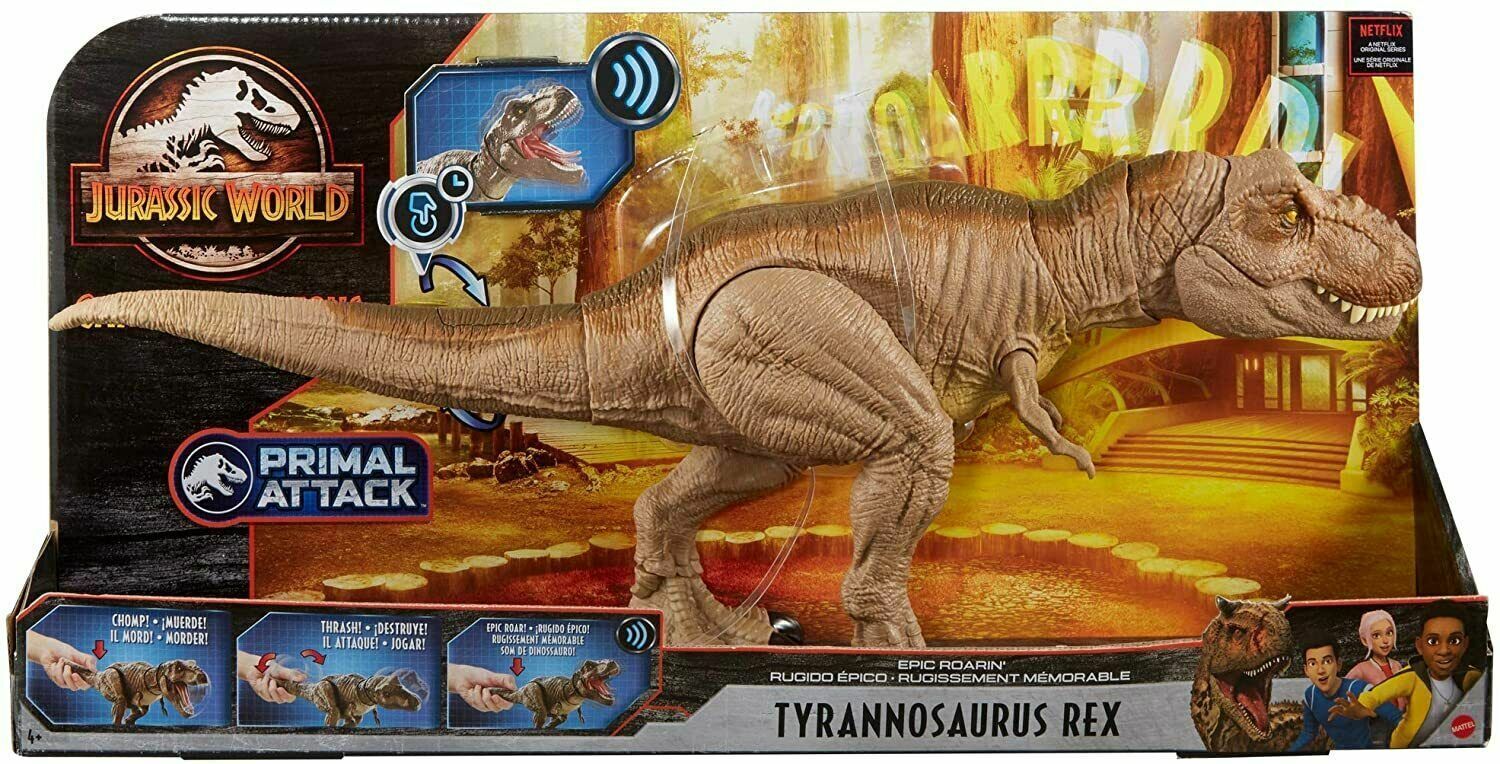 Jurassic World Dinossauro T-rex Rugido Épico - Mattel Gjt60