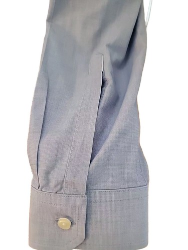Charles Tyrwhitt 16.5 34 Super Slit Fit Long Sleeve Blue Non-iron Dress Shirt - Picture 4 of 12